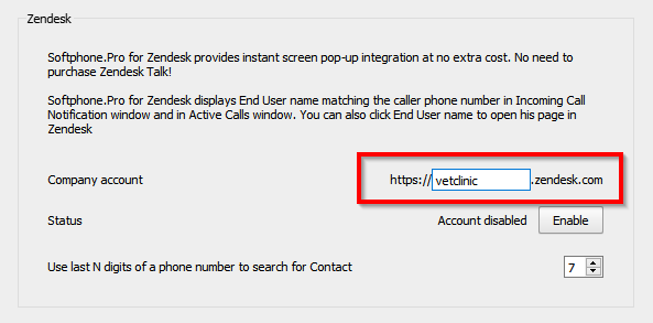 Enable zendesk integration